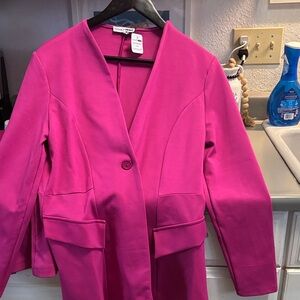 Fashion Nova Women's Pink Blazer